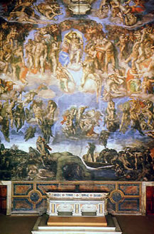 The Last Judgment, Michelangelo Buonarroti, Sistine Chapel