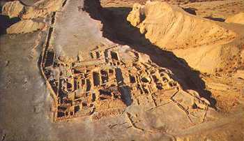 Khirbet Qumran from the air