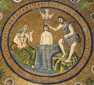 Jesus' Baptism Ravenna